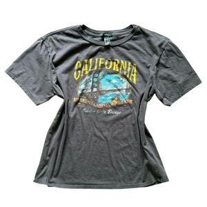 Forever 21 California Graphic Tee Black T-Shirt Women’s Size L